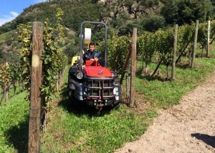 Aufsattelsprühgerät mit Querstromgebläse